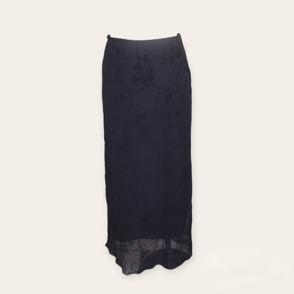 Vintage 90s Black Pencil Skirt